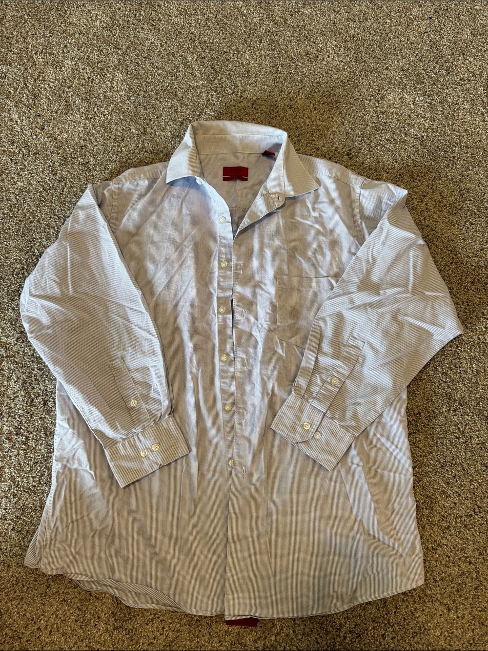 Alfani Pale Blue Button-Down Dress Shirt